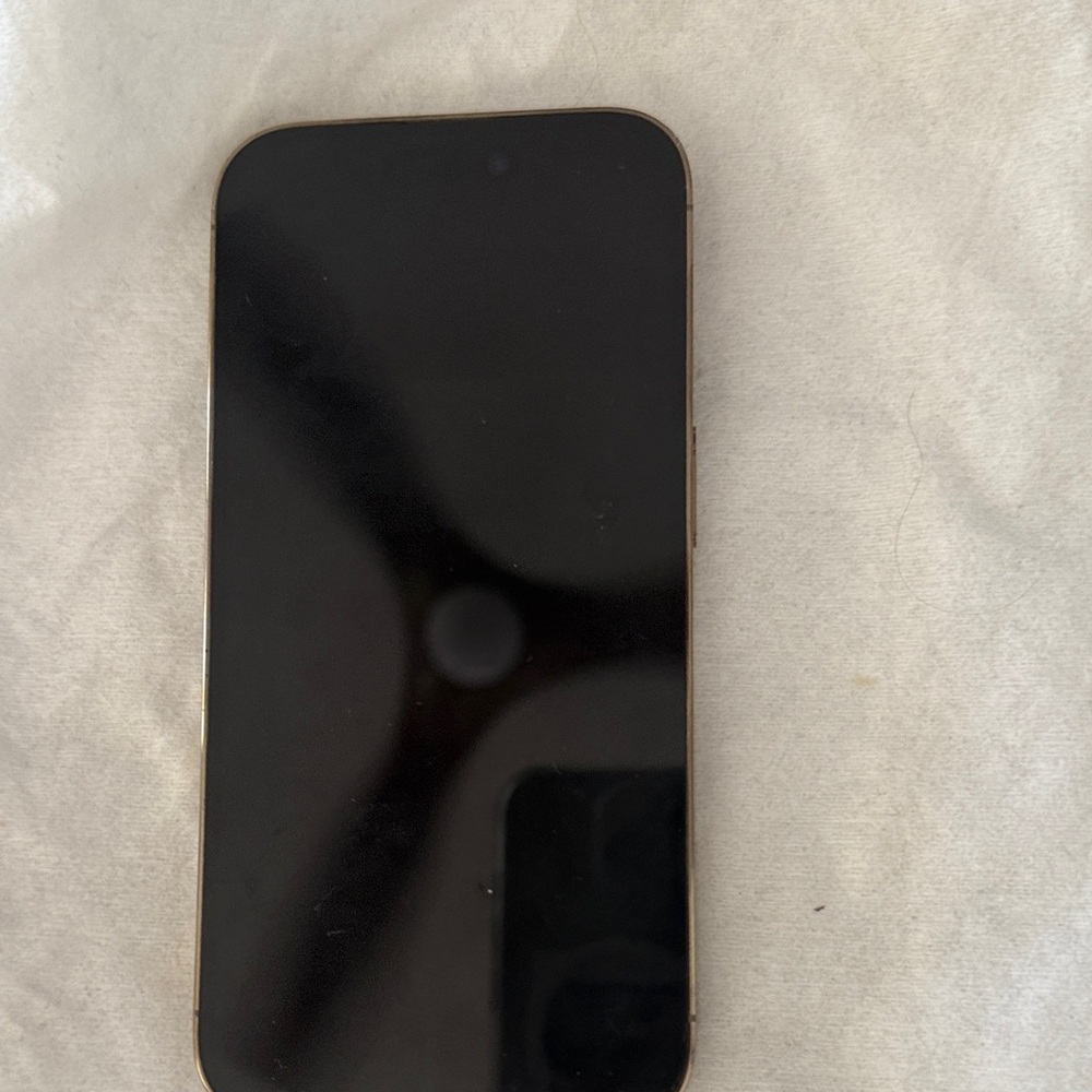 Apple Smartphone with Black and Gold Design